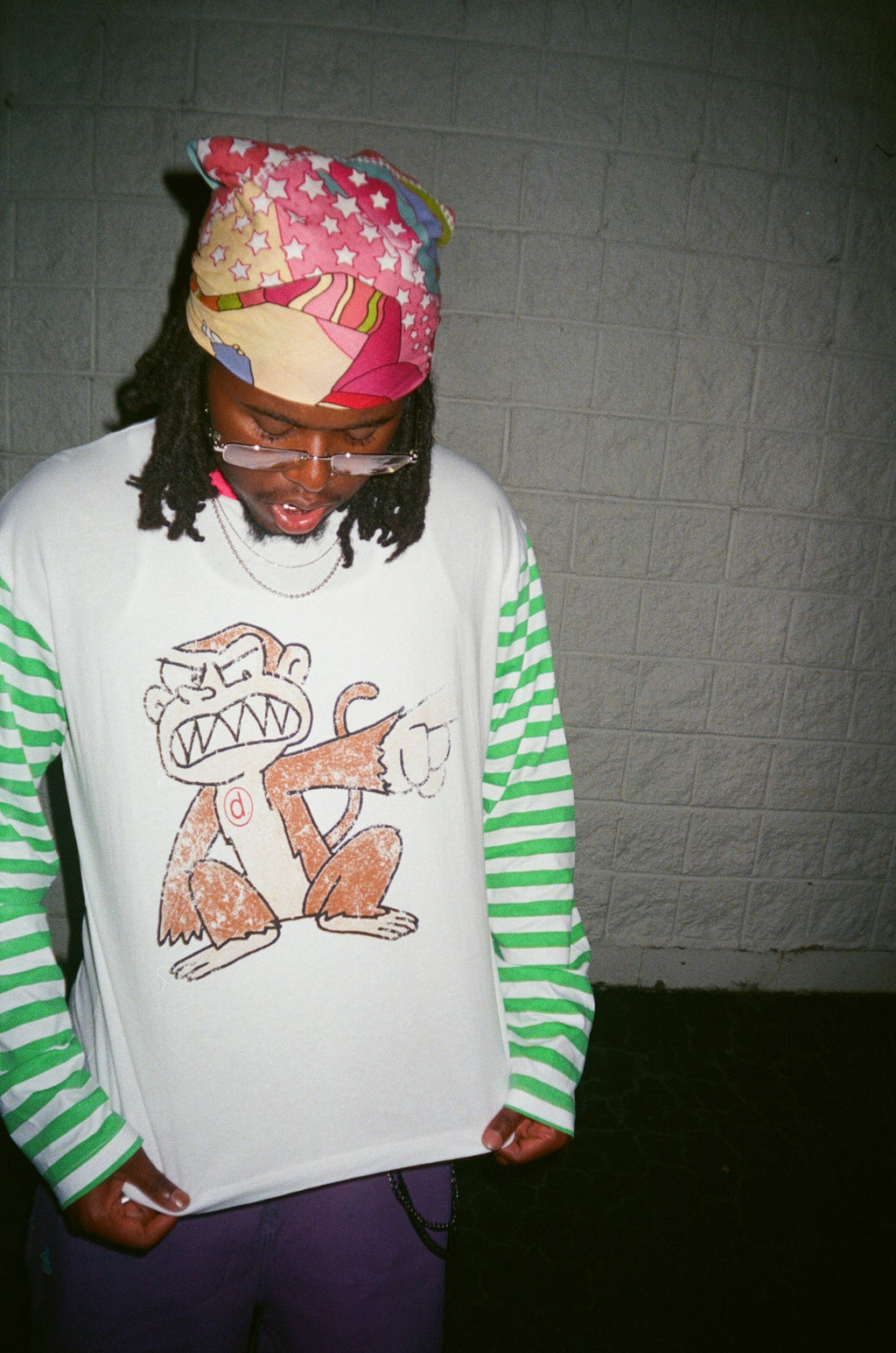 Striped Monkey S/S Longsleeve Tee