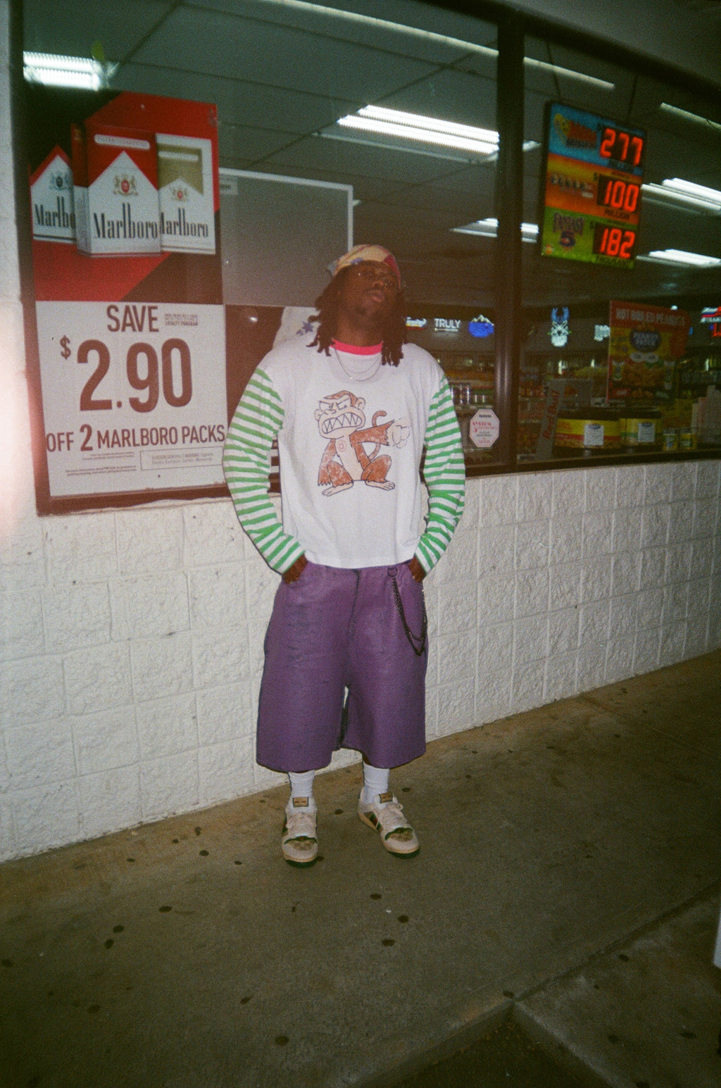 Striped Monkey S/S Longsleeve Tee