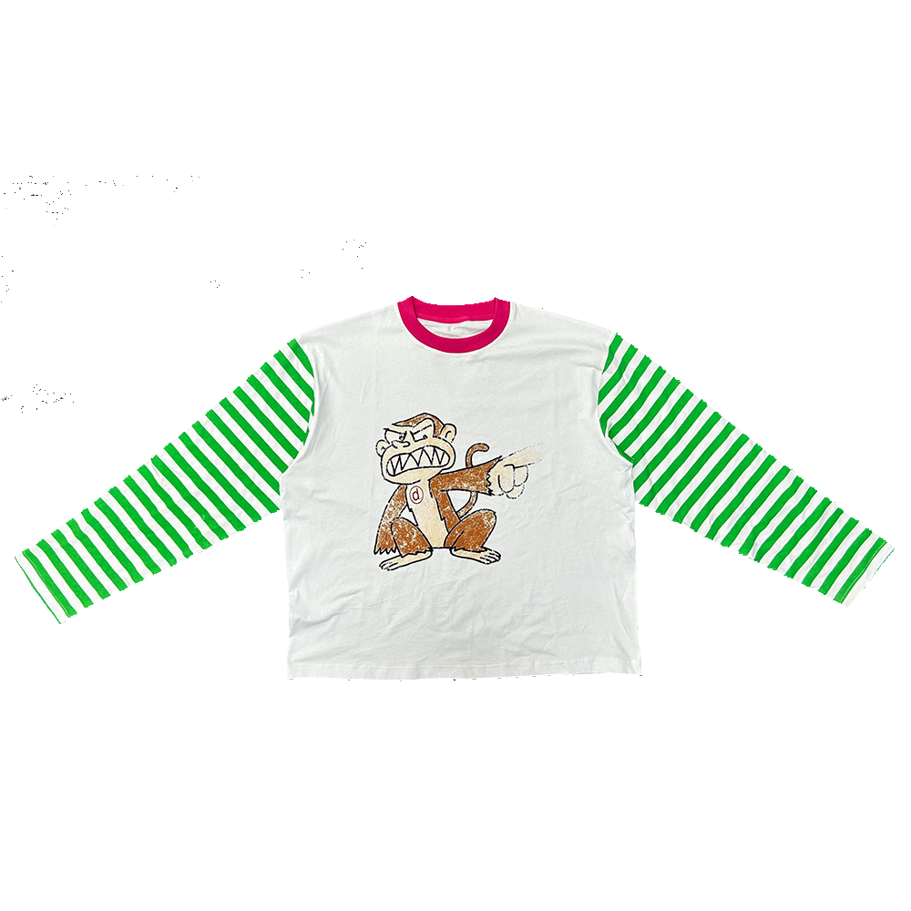 Striped Monkey S/S Longsleeve Tee