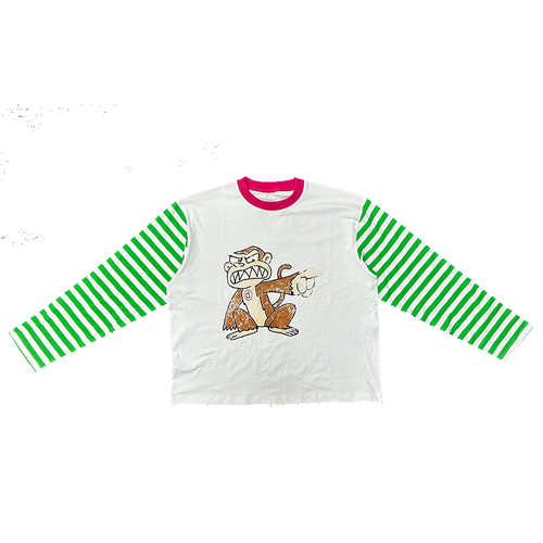 Striped Monkey S/S Longsleeve Tee